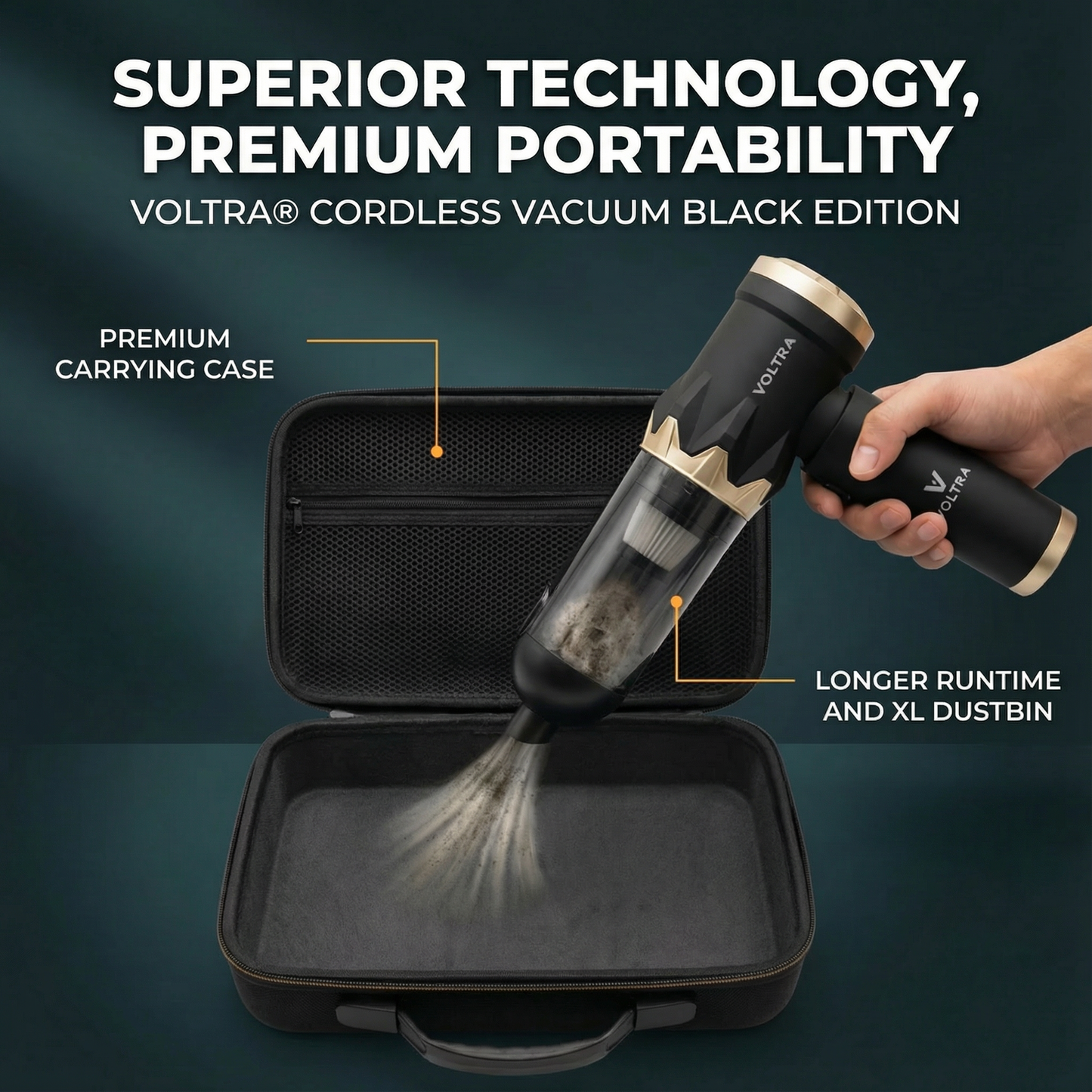 Cordless Vacuum Cleaner Voltra® 3-in-1 Black Edition